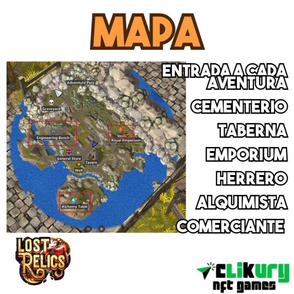 mapa lost relics español